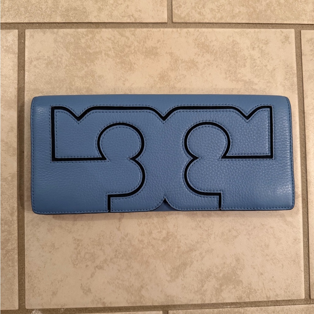 Tory Burch Blue Clutch